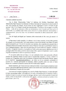 vic gen Lettera ai Parroci