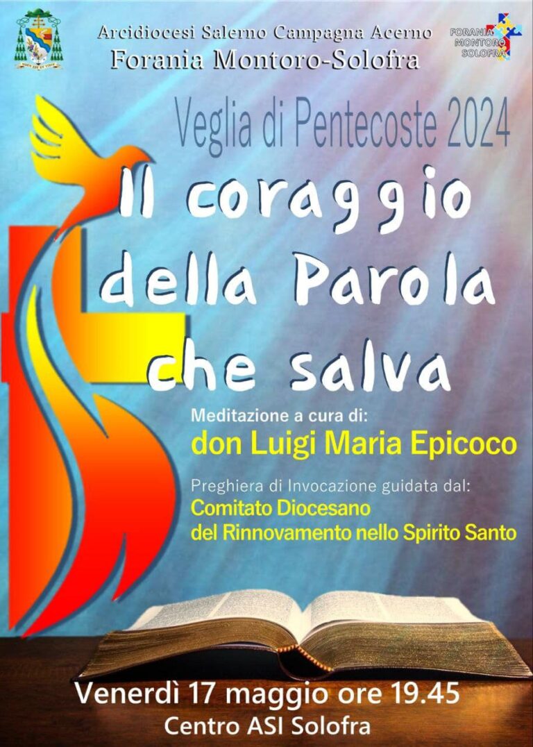 Veglia di Pentecoste con la meditazione di don Luigi Maria Epicoco ...